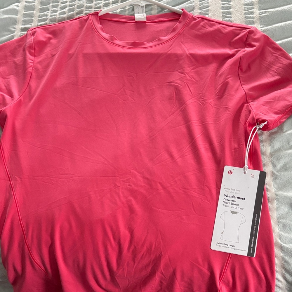 lululemon athletica Wundermost Crew Short Sleeve Top - Pink
